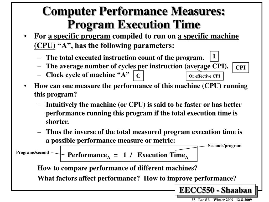 PPT CPU Performance Evaluation Cycles Per Instruction (CPI