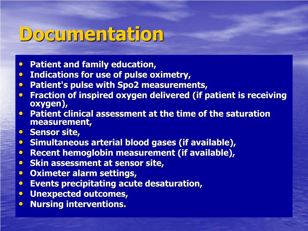 PPT Pulse Oximetry PowerPoint Presentation, free download ID827677