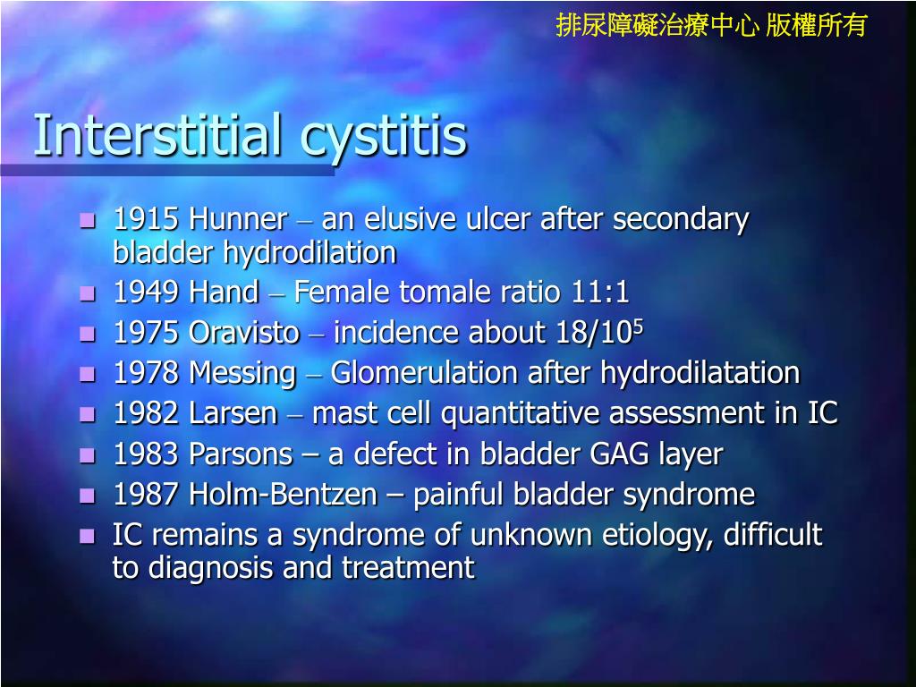 PPT Interstitial Cystitis Painful Bladder Syndrome PowerPoint