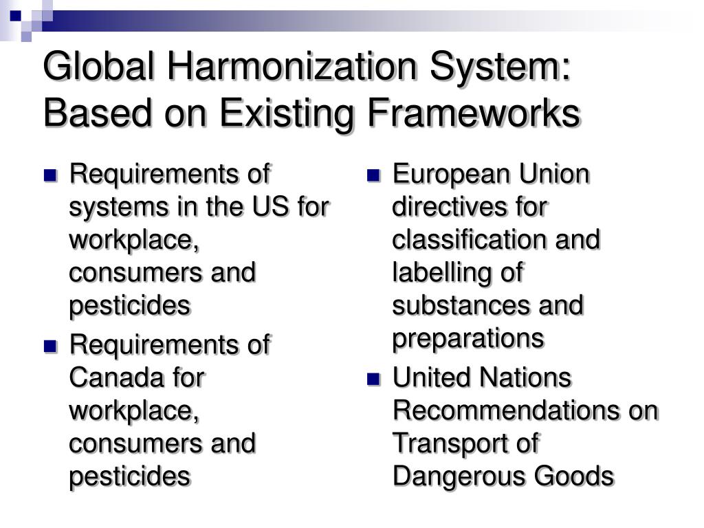 PPT Global Harmonization System Impact On OSHA’s Hazard