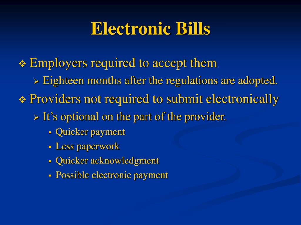 PPT Medical Billing Standards and EBilling PowerPoint Presentation