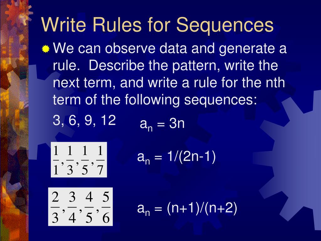 PPT Sequences and Series 4.7 & 8 PowerPoint Presentation, free