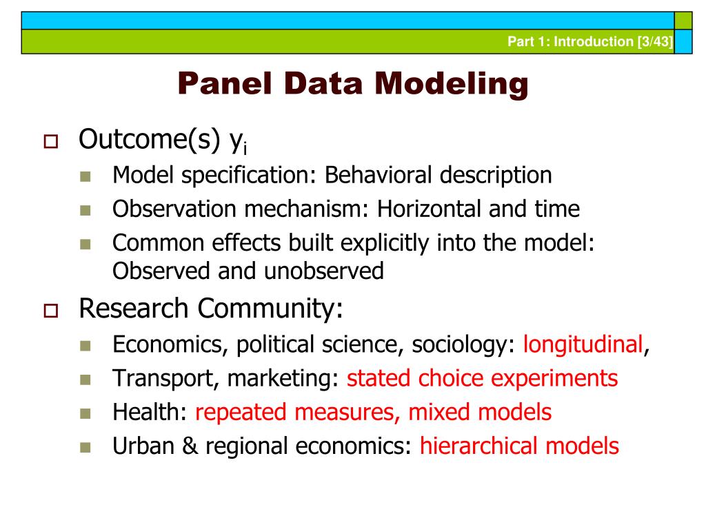 PPT Econometric Analysis of Panel Data PowerPoint Presentation, free