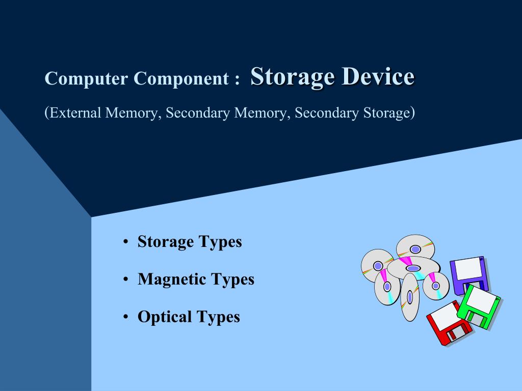 PPT Computer Component Storage Device (External Memory, Secondary
