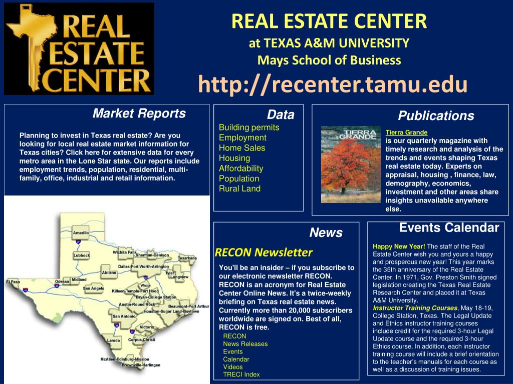 PPT Economic Outlook for Central Texas Real Estate PowerPoint