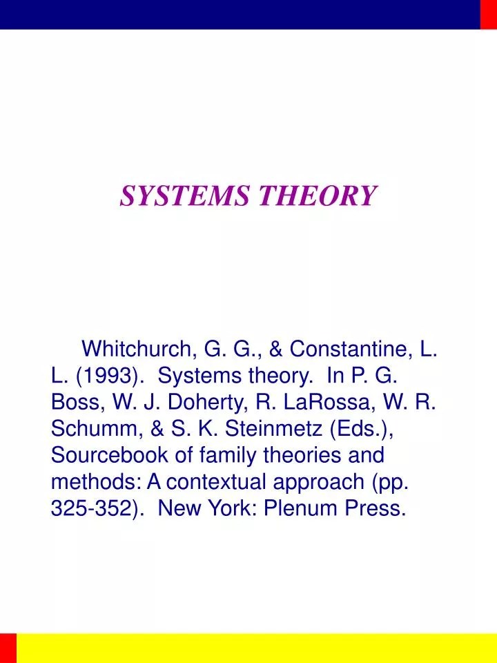 PPT SYSTEMS THEORY PowerPoint Presentation, free download ID831598