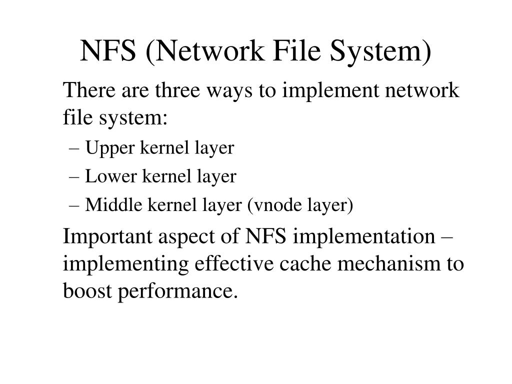 PPT NFS File System) PowerPoint Presentation, free download