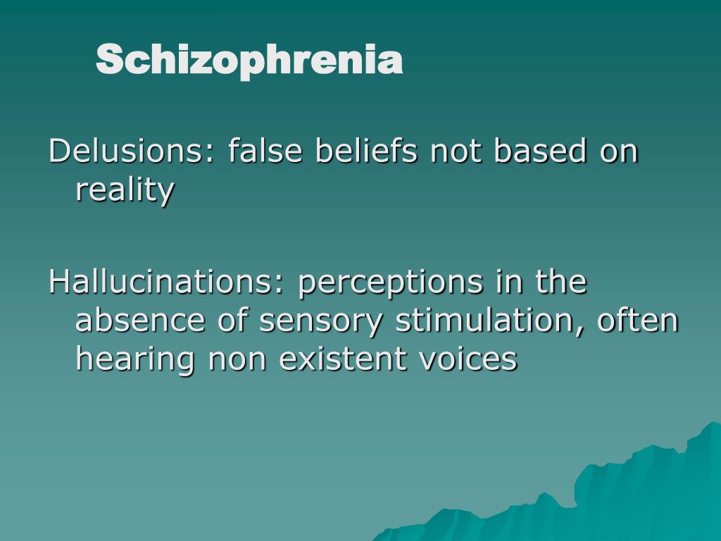 PPT Schizophrenia PowerPoint Presentation, free download ID834605