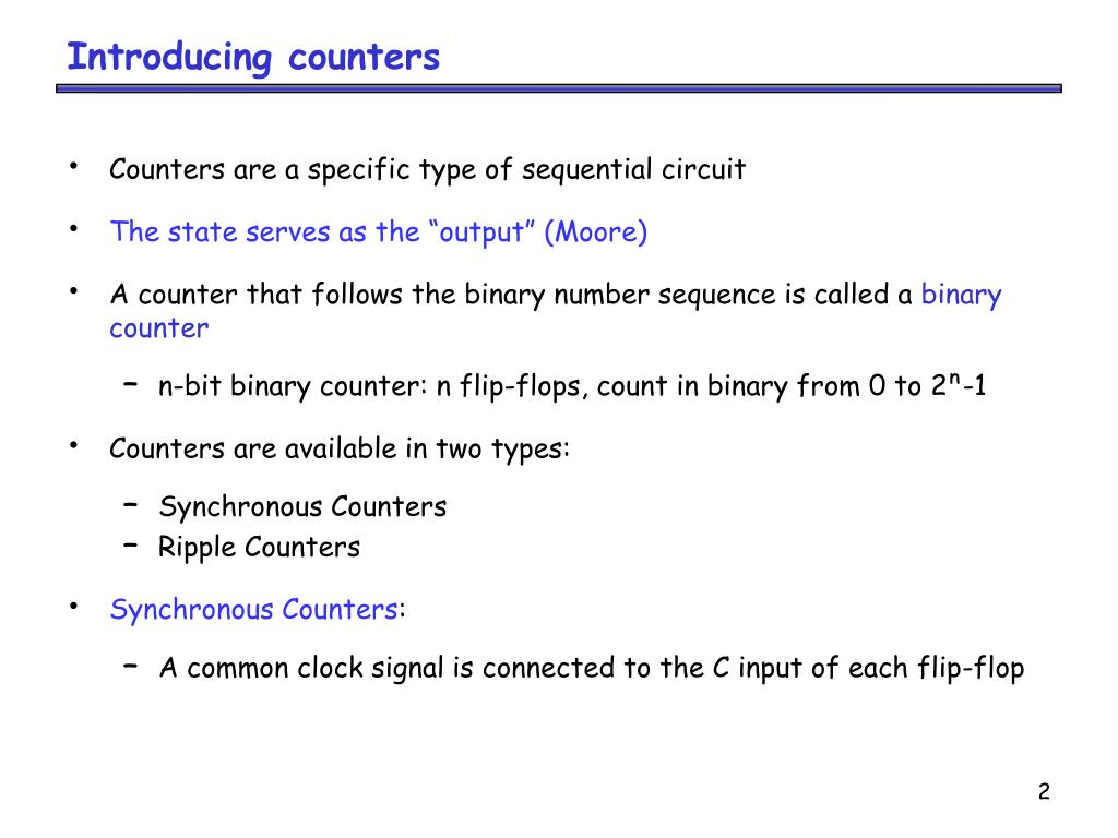 PPT Counters and Registers PowerPoint Presentation, free download