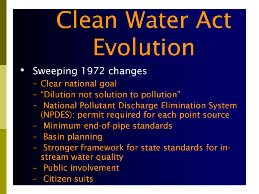 PPT The Federal Water Pollution Control Act of 1948 PowerPoint Presentation ID83568