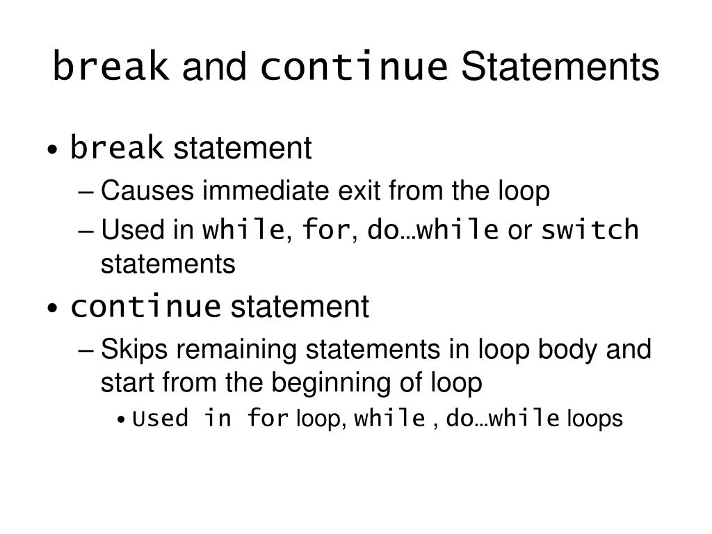 PPT Control Statements PowerPoint Presentation, free download ID836617