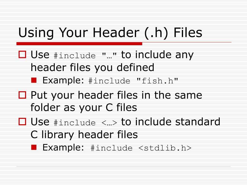 PPT EECS 110 Introduction to Header Files PowerPoint Presentation, free download ID836702