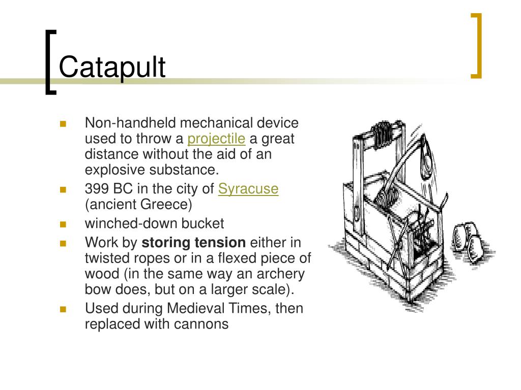 PPT Science Behind Catapults PowerPoint Presentation, free download