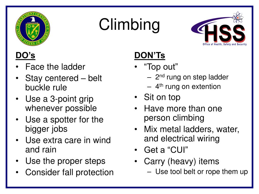 PPT Ladder Safety PowerPoint Presentation, free download ID838455