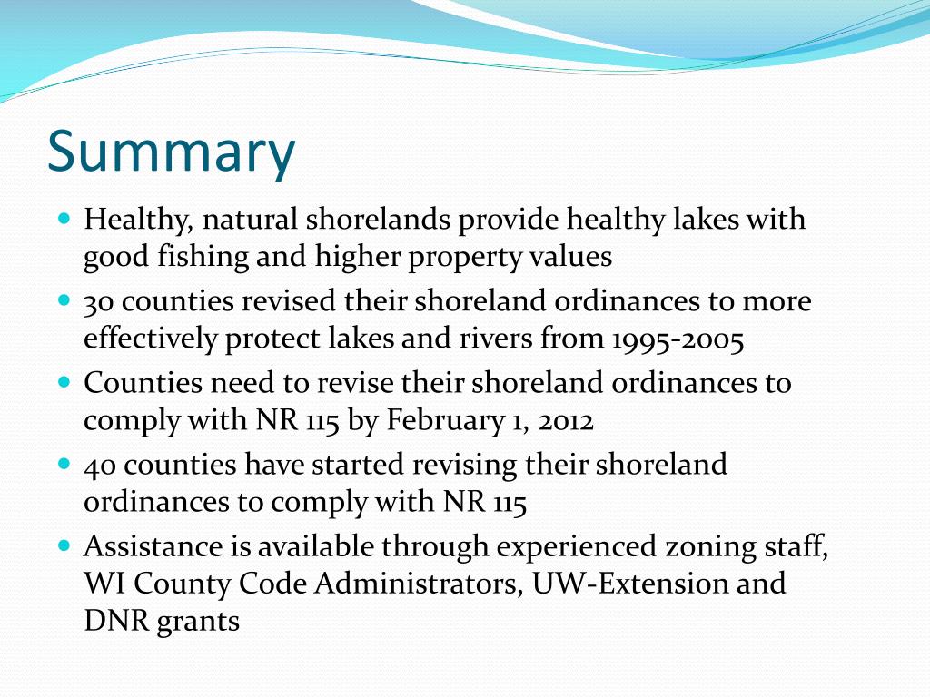 PPT The New Shoreland Zoning Rule (NR 115) What Does It Mean For