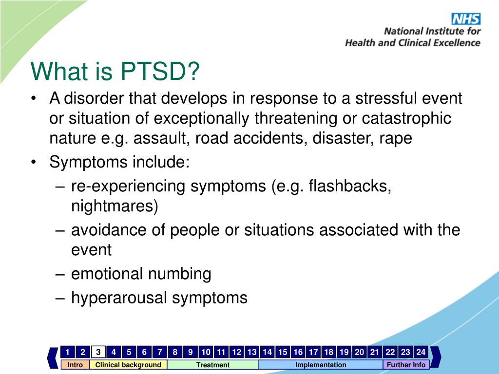 PPT Posttraumatic Stress Disorder (PTSD) The management of PTSD in