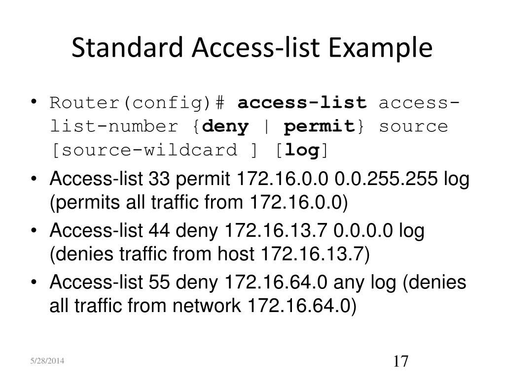 PPT Access Control List PowerPoint Presentation, free download ID