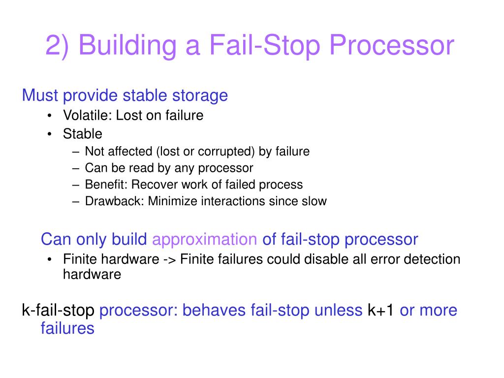 PPT FailStop Processors PowerPoint Presentation, free download ID
