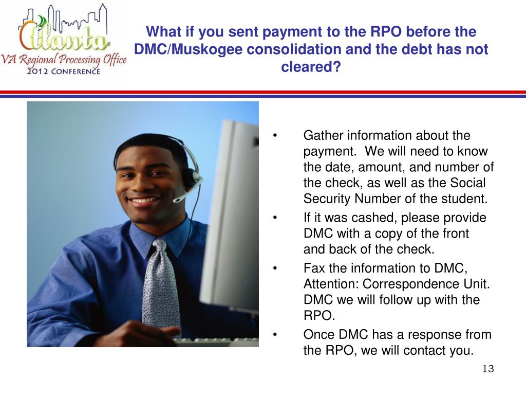 PPT Department of Veteran Affairs Debt Management Center PowerPoint Presentation ID846072