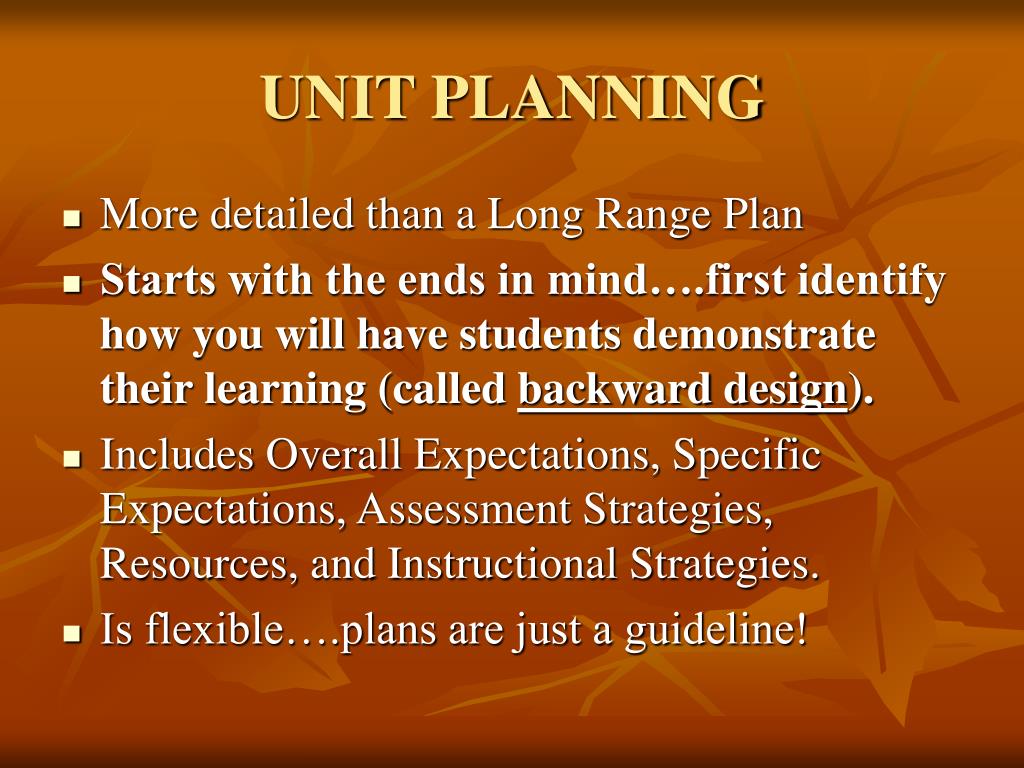 PPT 2. LONG RANGE,UNIT, AND LESSON PLANNING PowerPoint Presentation