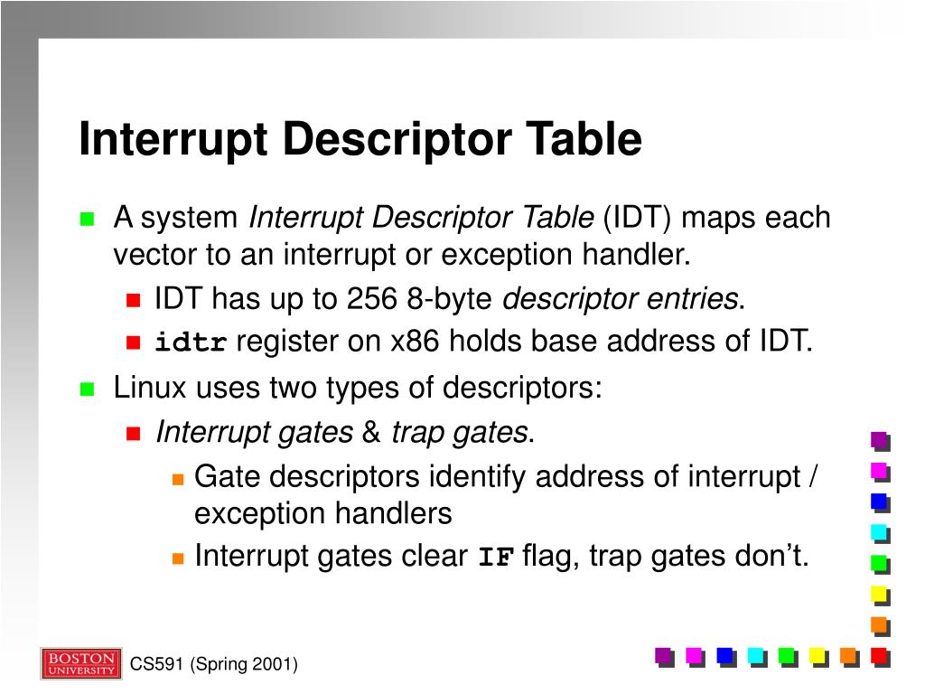 PPT The Linux Kernel Signals & Interrupts PowerPoint Presentation ID846438