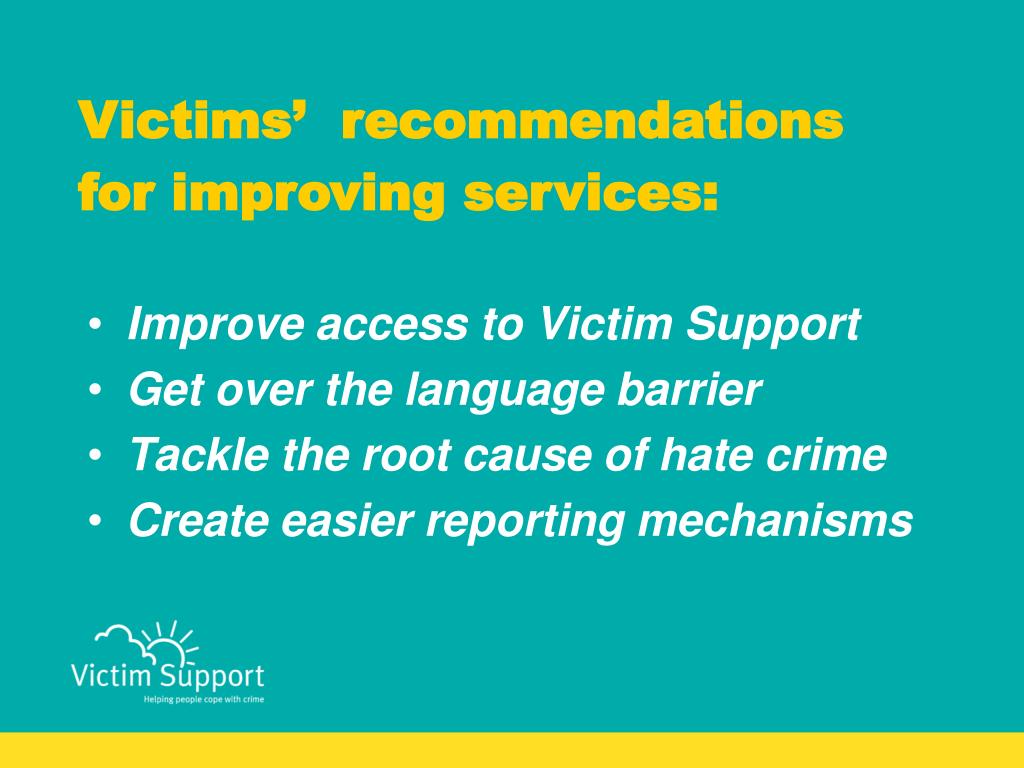 PPT Hate Crime The Victims’ Perspective PowerPoint Presentation