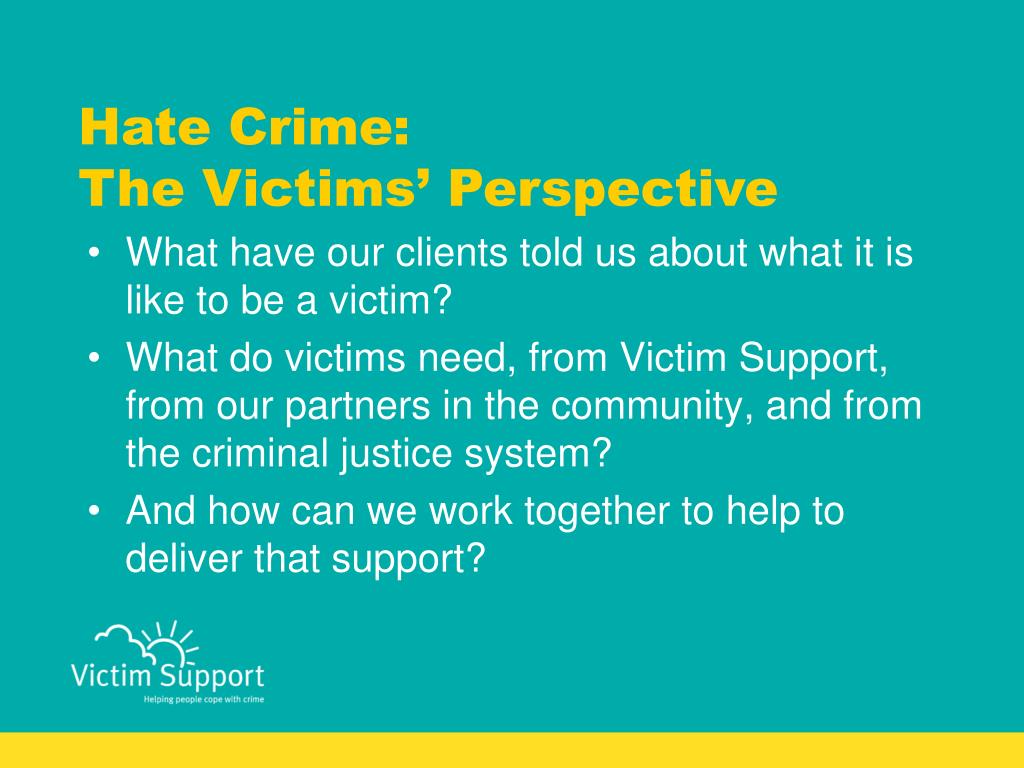 PPT Hate Crime The Victims’ Perspective PowerPoint Presentation
