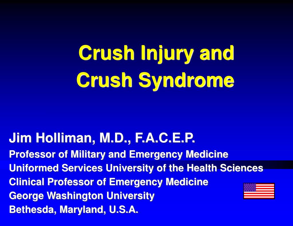 PPT Crush Injury and Crush Syndrome PowerPoint Presentation, free