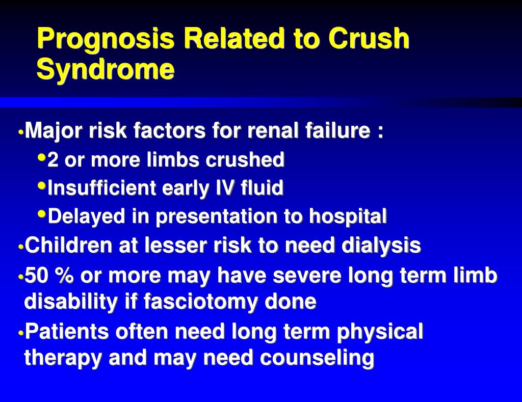 PPT Crush Injury and Crush Syndrome PowerPoint Presentation, free
