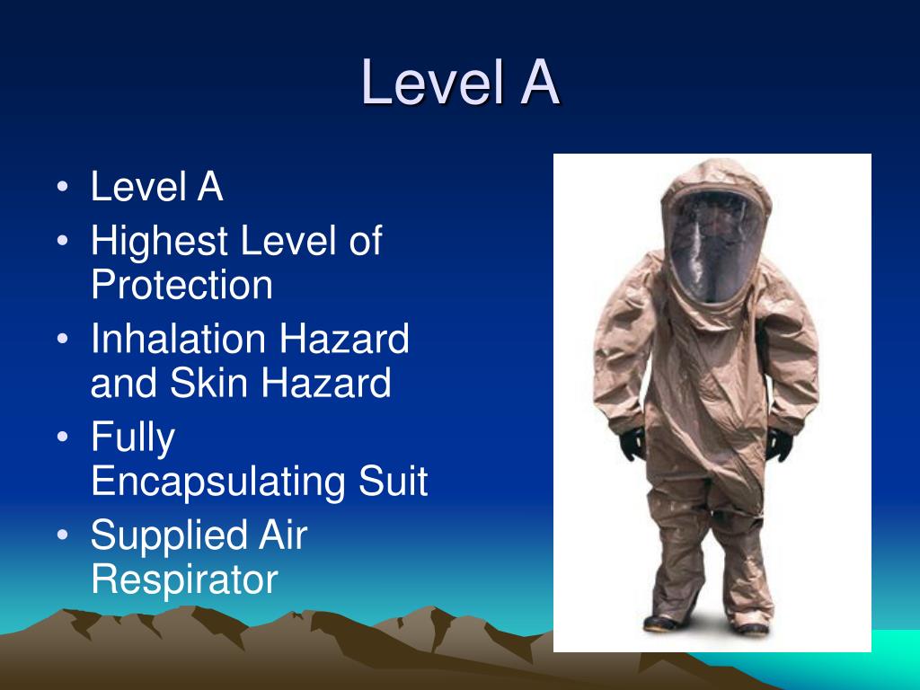 PPT Respiratory Protection Personal Protective Clothing EPA Levels of