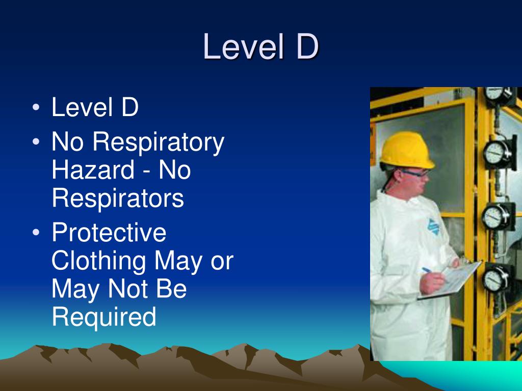 PPT Respiratory Protection Personal Protective Clothing EPA Levels of
