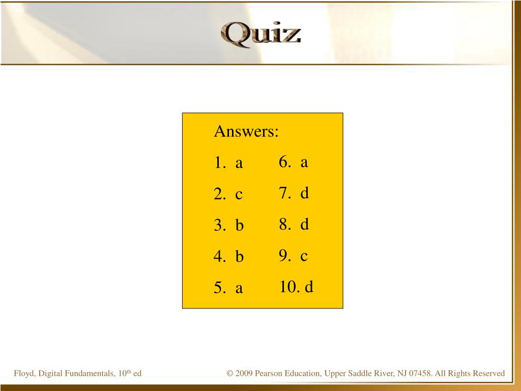 Pearson Floyd Digital Fundamentals 10th Problems Answers