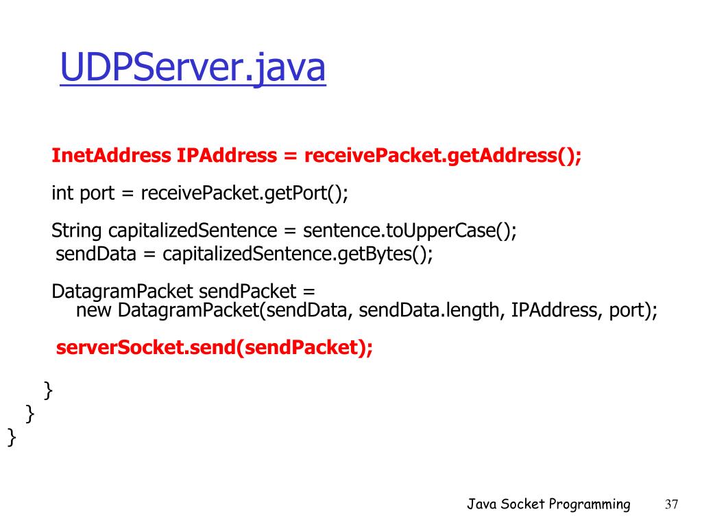 PPT Lecture 11 Java Socket Programming PowerPoint Presentation, free