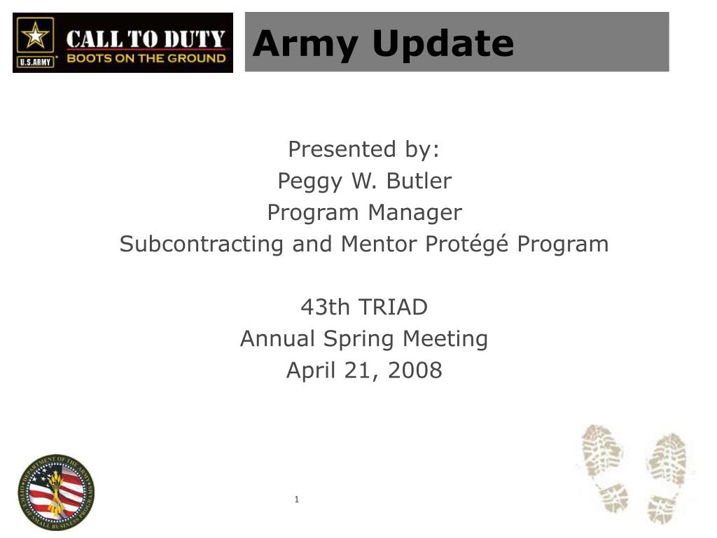 PPT Army Update PowerPoint Presentation, free download ID853977