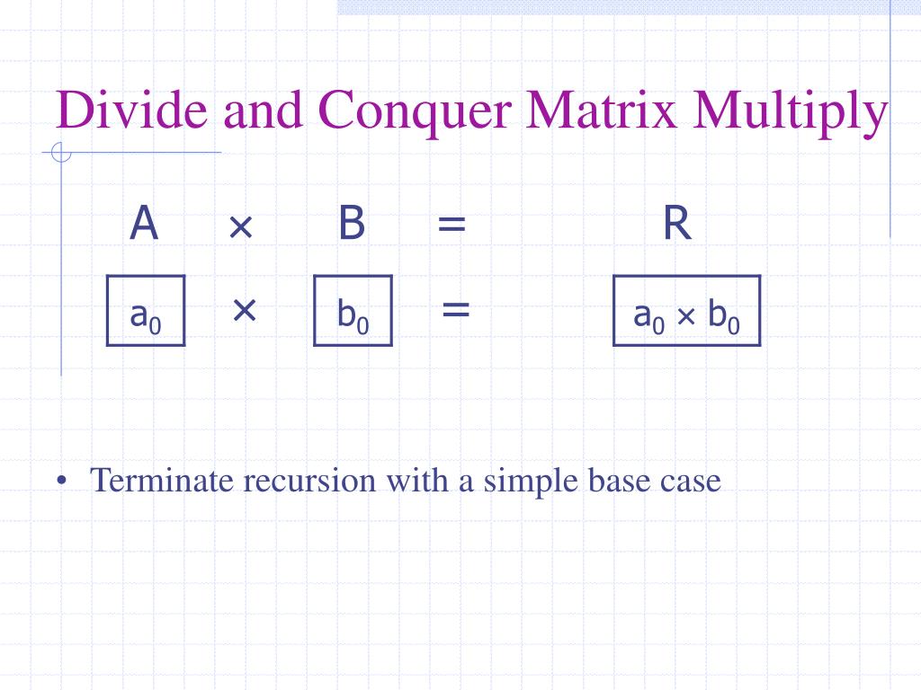 PPT Strassen's Matrix Multiplication PowerPoint Presentation, free