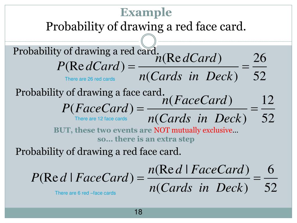 Probability Of Not Drawing A Face Card