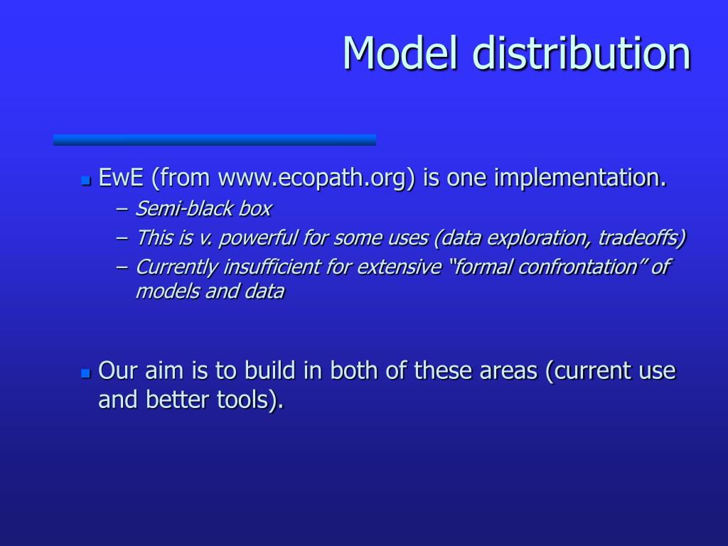 PPT - Ecopath, Ecosim, and fisheries management?? PowerPoint