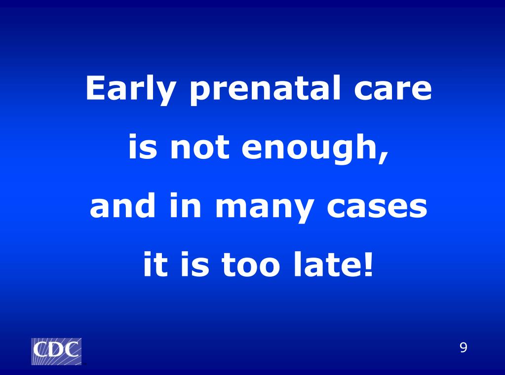 PPT for Preconception Health and Health Care
