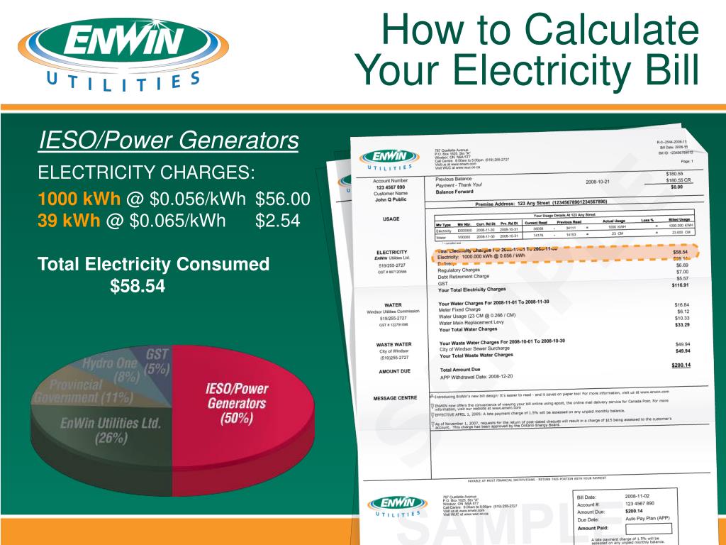 PPT How to Calculate Your Electricity Bill PowerPoint Presentation