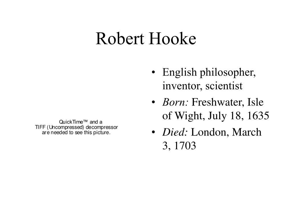 PPT ROBERT HOOKE PowerPoint Presentation, free download ID865675