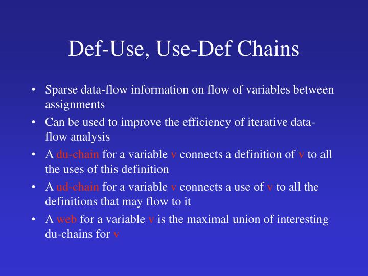 PPT DataFlow Analysis (Chapter 8) PowerPoint Presentation ID866138