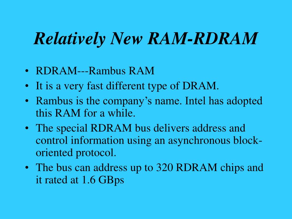 PPT Relatively New RAMRDRAM PowerPoint Presentation, free download