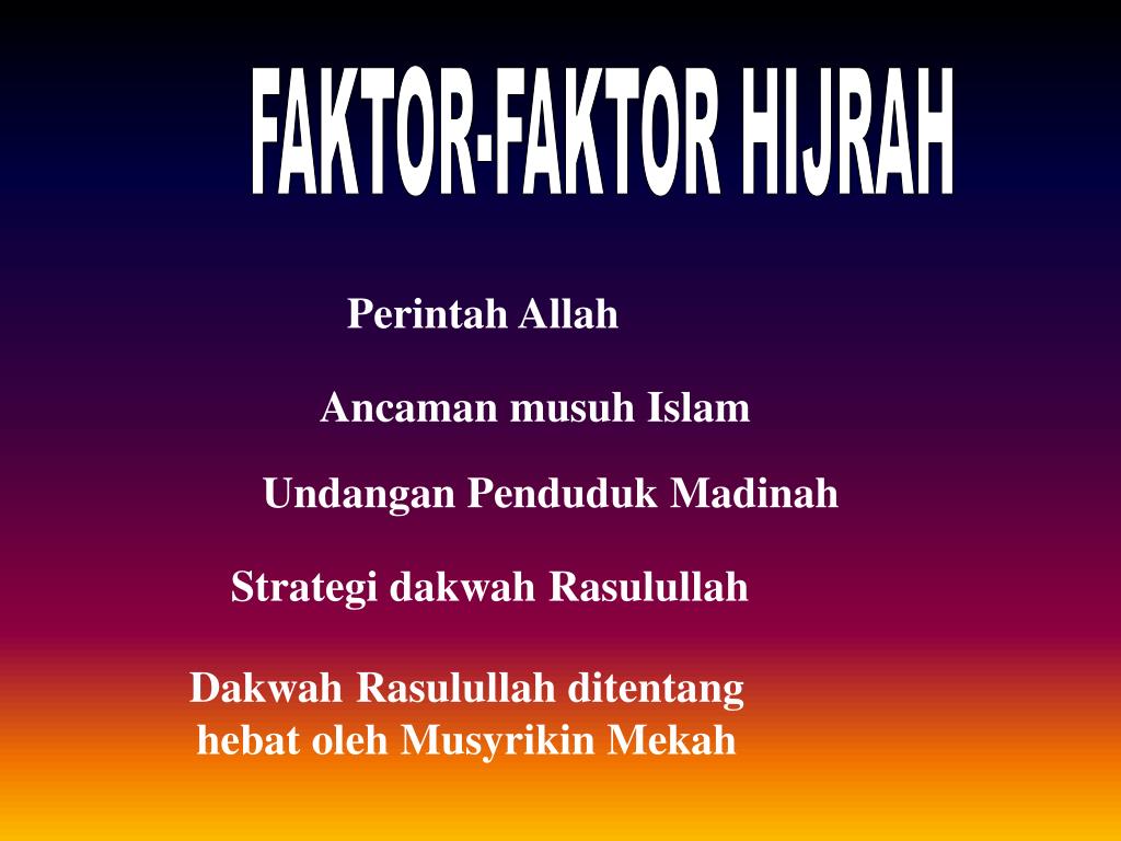 PPT HIJRAH RASULULLAH KE MADINAH PowerPoint Presentation, free download ID866583