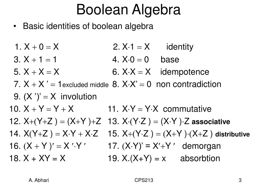 PPT Chapter 2 Boolean Algebra and Logic Gates PowerPoint Presentation ID867573