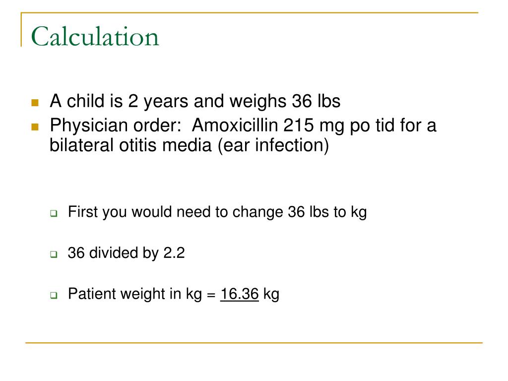 PPT Pediatric Medication Calculations PowerPoint Presentation, free
