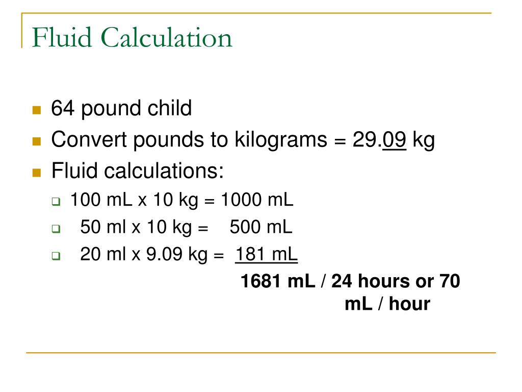 PPT Pediatric Medication Calculations PowerPoint Presentation, free