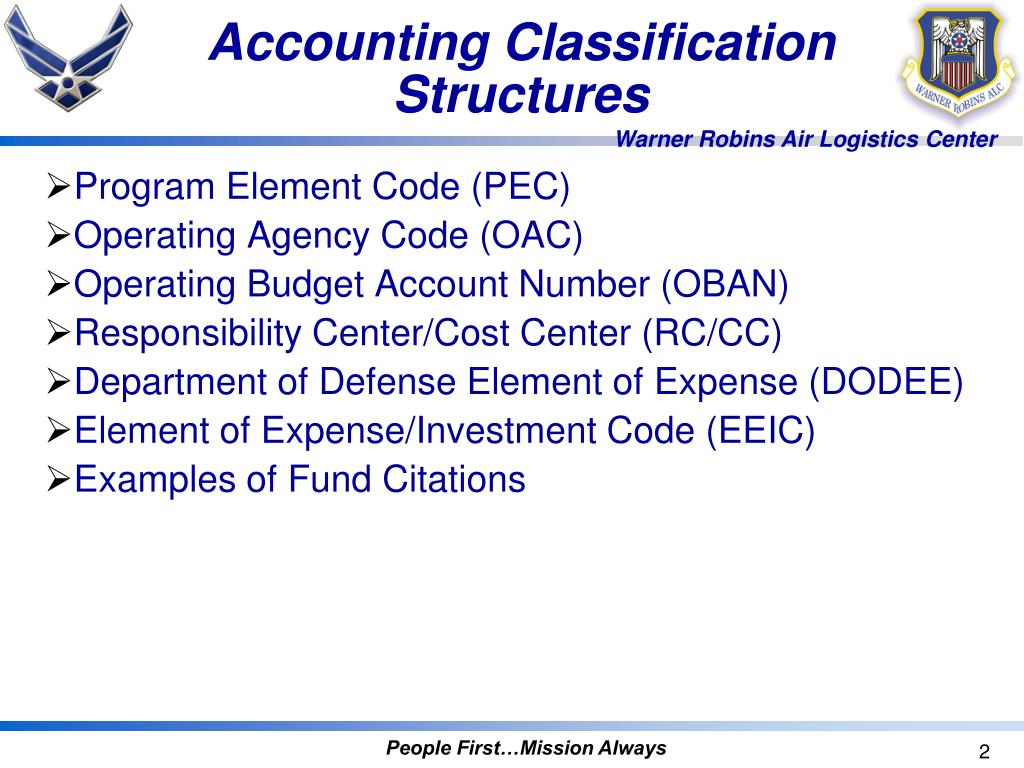 PPT Accounting Classification Structures PowerPoint Presentation