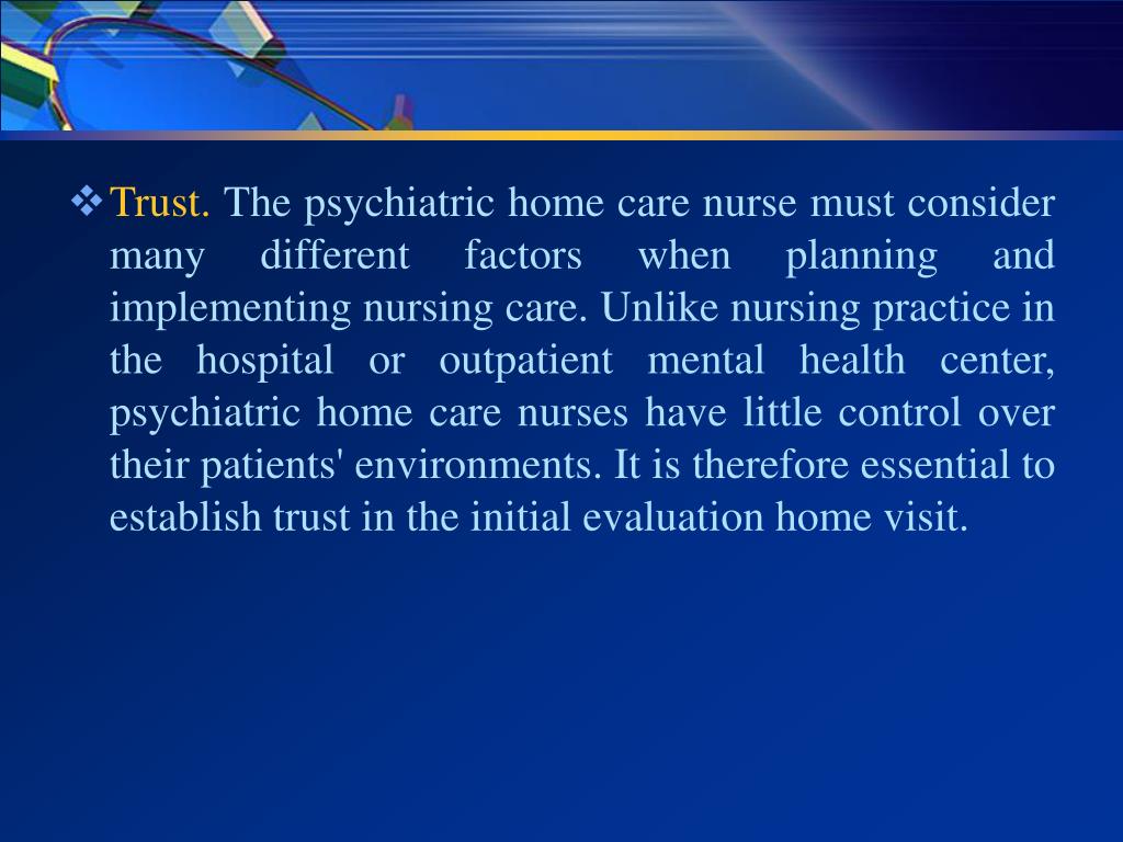 PPT CommunityBased Psychiatric Nursing Care PowerPoint Presentation