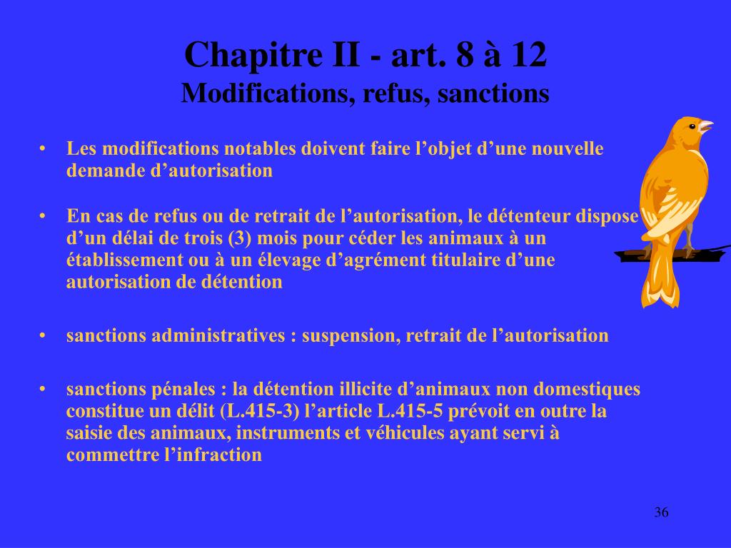 PPT Élevage d'agrément d'animaux d'espèces non domestiques PowerPoint