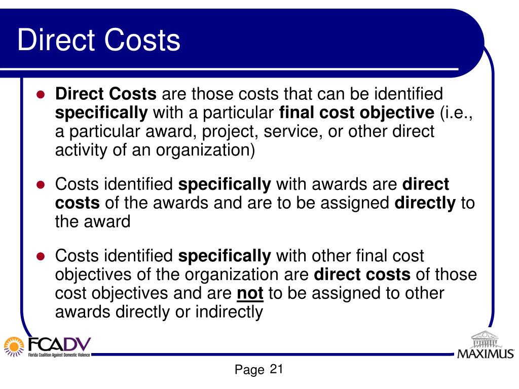 PPT Cost Allocation and Federal Compliance PowerPoint Presentation